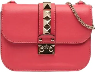 Valentino Pre-owned Glam Lock Crossbody - - Pre-owned - Donna - Rosa - ONE SIZE