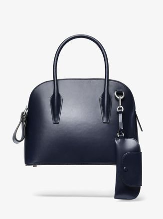 Michael Kors Kaitlin Medium Leather Dome Satchel