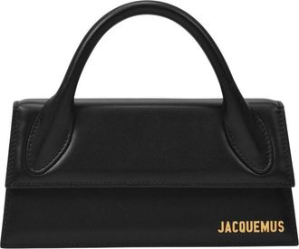 Jacquemus Womens Le Chiquito Long Top Handle Bag Black Leather