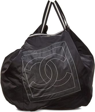 Chanel CC padded tote bag - unisex - Nylon - One Size - Black