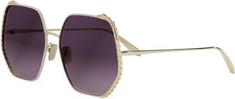 Bulgari Accessoires, unisex, Geel, ONE Size, Serpenti Zonnebril
