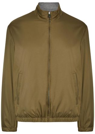 Canali Reversible Woven Jacket - Gold - 52 (IT52 / XL)
