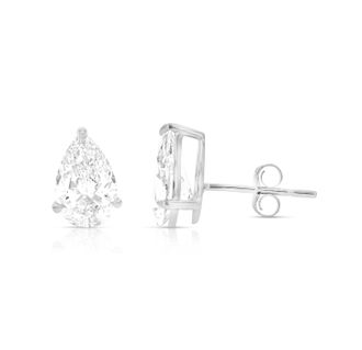 Vir Jewels 2 cttw Pear Lab Grown Diamond Stud Earrings in 14K Gold With Push Backs For Women