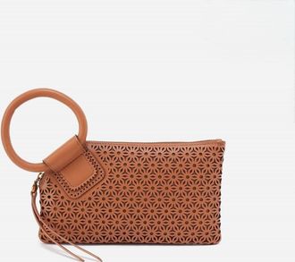 Hobo Womens Wristlet Sun Perf Leather In Sable