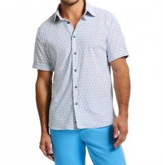 Robert Graham Avalon Short Sleeve Knit Shirt In Blue Multi