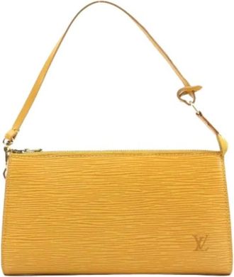 Louis Vuitton Pre-owned Shoulder Bags, female, Yellow, Size: ONE SIZE Pre-owned Vintage Shoulder Bag