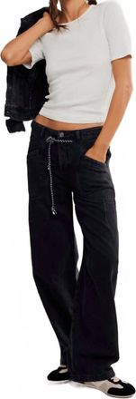 Free People Love Language Pull On Jeans In Hideaway