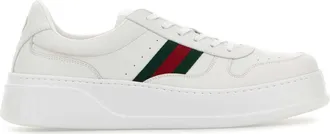 Gucci White Leather Sneakers