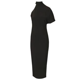 Taller Marmo Flowing Cr&ecirc;pe Cady Dress - female - Taller Marmo - Maxi Dresses - Black - S - Dresses