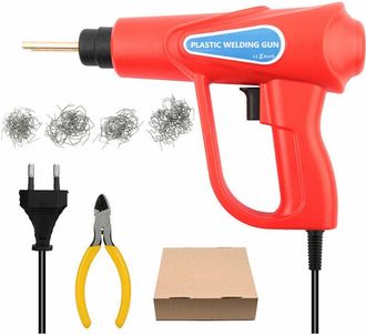 OEM Kit De Reparaci&oacute;n De Parachoques De Autom&oacute;vil Con Soldadora De Pl&aacute;stico De 70 W, Abrazaderas Y 4 Tipos De Calibres Planos Europeos