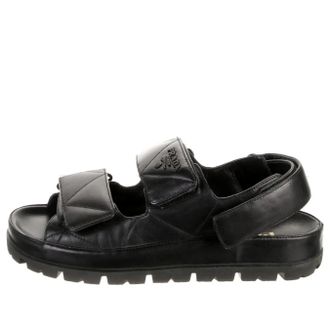 Prada (WMNS) PRADA Padded Nappa Leather Sandals Black 1X721M_038_F0002_F_020