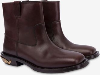 Moschino Stivaletti in vitello - Marrone