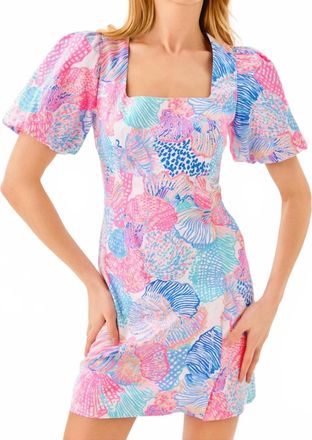 Lilly Pulitzer Womens Kalinara Sleeved Romper In Multi Roar Of The Seas