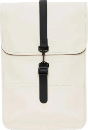 Rains Minimalistische Rechthoekige Rugzak - Dames - Rugzakken - Beige - ONE Size - Tassen