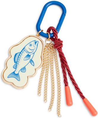 Chelsea28 Fish Cluster Bag Charm in Blue Multi- Gold at Nordstrom