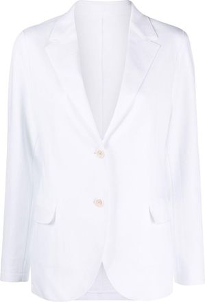 Eleventy single breasted blazer - women - Polyamide/Spandex/Elastane/Cotton/Acetate/Viscose - 46 - White