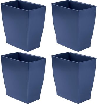 MONO Rectangular Trash Can, 2.5 Gallon / 9.5 Liter, 4-Pack, Navy, Made in USA at Nordstrom