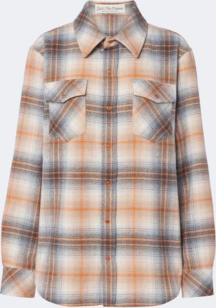 God's True Cashmere Camicia Ironwood in cashmere a quadri con corniole