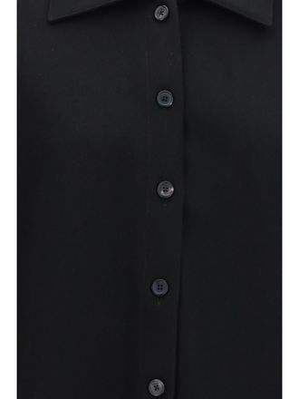 Khaite Womens Shirt Bodine Wide-Sleeve Black General: Acetate Top