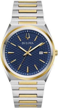 Bulova Quartz Blue Dial Mens Watch 98B443