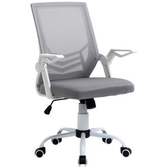 Vinsetto Silla De Oficina Ergon&oacute;mica De Malla, Altura Regulable, Reposabrazos Abatibles, Soporte Lumbar Transpirable, Para Adolescentes Y Adultos, 62,5 X 55 X 