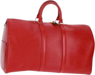 Louis Vuitton Pre-owned Weekend Bags, female, Red, Size: ONE SIZE Pre-owned Weekend Bag