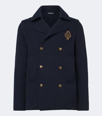 Dolce & Gabbana DG knitted cotton blazer