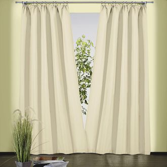 Weckbrodt-Gardinen Vorhang »Sento« Kräuselband 1 Stk. tlg. Baumwolle, blickdicht, matte Struktur, unifarben, Gardine, Store