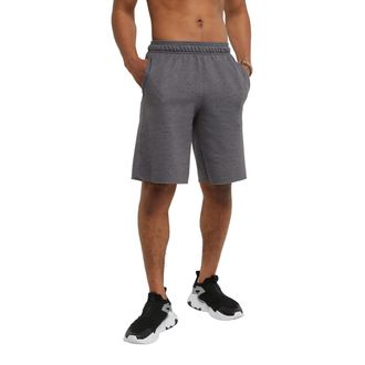 Champion Mens Powerblend Fleece Short, Granite Heather, XX-Large