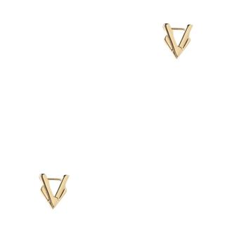 Bottega Veneta Accessoires, Dames, Geel, ONE Size, Geometric VShaped Earrings