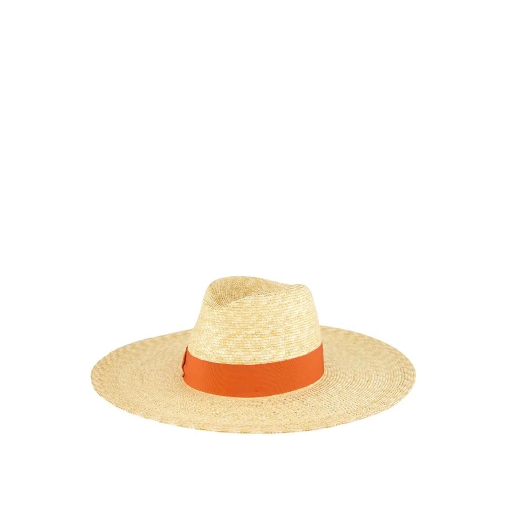 Borsalino Handcrafted Wide Brim Hat Orange from £167.04 - on 