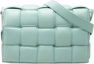 Bottega Veneta Pre-owned Vintage Schoudertas - Dames - Vintage Schoudertas - Blauw - ONE Size - Leer - Vintage