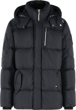 Moose Knuckles Everest 3Q Black Nylon Down Jacket