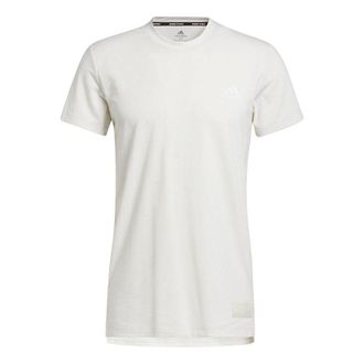 adidas Stu Tech Tee Casual Sports Running Short Sleeve White GL0446