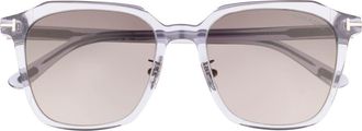 Tom Ford 53mm Square Sunglasses in Grey/Other /Gradient Smoke at Nordstrom Rack