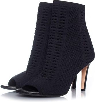 Gianvito Rossi Gianvito Rossi Stretch peep toe enkellaarsjes