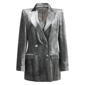 Alberta Ferretti Dames, Jassen, Grijs, Maat: S Zijde