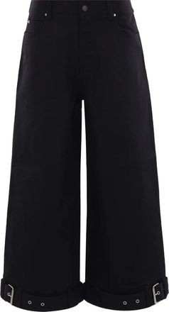 Melitta Baumeister Jeans crop con cintura - Nero