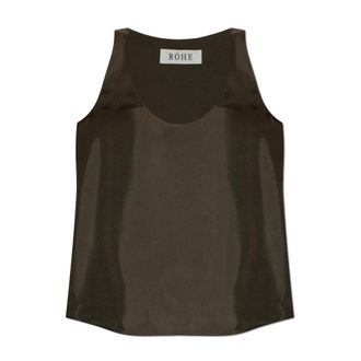 R&oacute;he Tops, Dames, Bruin, S, Silk Top