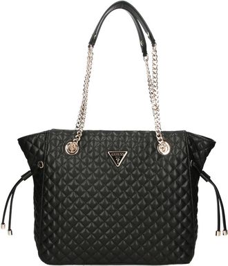 Guess Gewatteerde imitatie leren handtas - Dames - Schoudertassen - Zwart - ONE Size - Leer - Tassen