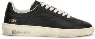 Dsquared2 Dsquared&sup2; Zwarte Kalfsleer Bos Taurus Lage Sneakers