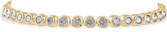 Kenneth Jay Lane Bezel Cubic Zirconia Tennis Bracelet in Clear/Gold at Nordstrom Rack, Size 7