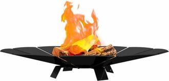 Kratki Braciere da giardino Kratki Fire Sunny da appoggio, rotondo, peso 10,5 kg, diametro L68,4 cm, altezza H11,3 cm, realizzato in robusto acciaio