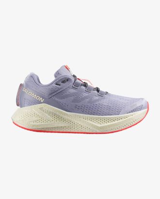 Salomon Womens Aero Glide 3 Running Shoes In Cosmic/vanilla/iron