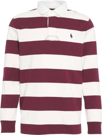 Polo Ralph Lauren Tops, Heren, Veelkleurig, L, Katoen, Gestreept Poloshirt