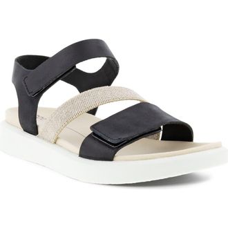 Ecco Flowt 2 Band Sandal in Black at Nordstrom Rack, Size 10-10.5Us / 41Eu