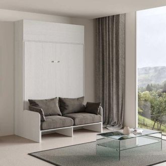Itamoby Letto matrimoniale a scomparsa 160 cm con pensile Bianco kentaro sofa