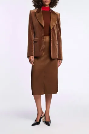 Dorothee Schumacher Elegance Softness Jacket In Terra
