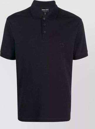 Giorgio Armani stretch cotton piqu&eacute; polo shirt short sleeves