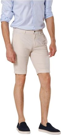 Mason's London Chino Bermuda Shorts - Heren - Korte Broeken - Beige - S - Korte Broeken